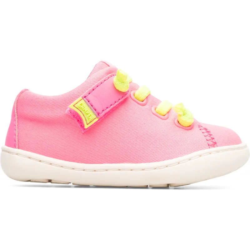 CAMPER Peu - Smart casual παπουτσια Για Firstwalkers - Ροζ, Μέγεθος 24, Cotton fabric/Smooth leather
