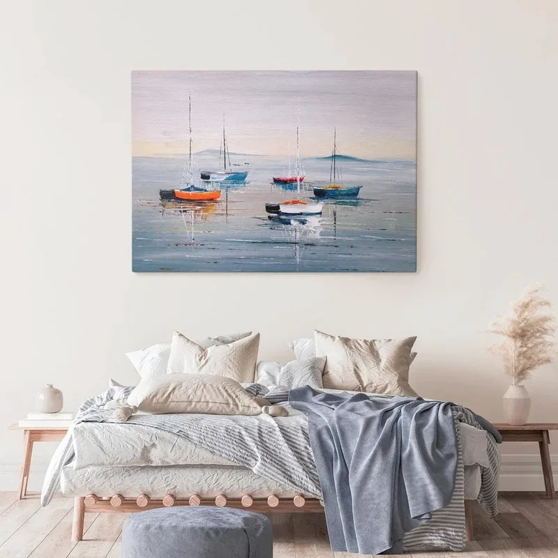 Πινακας σε καμβά SAILING BOATS OIL PAINTING
