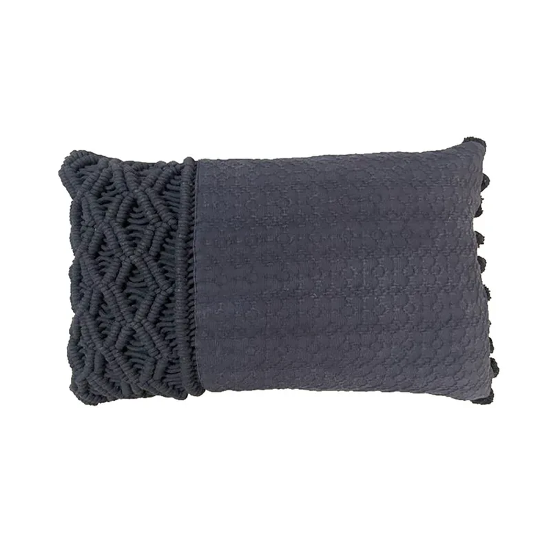 AL MANO ΔΙΑΚΟΣΜΗΤΙΚΟ ΜΑΞΙΛΑΡΙ 45x45x5 ΒΑΜΒΑΚΙ ΜΑΥΡΟ POLYESTER