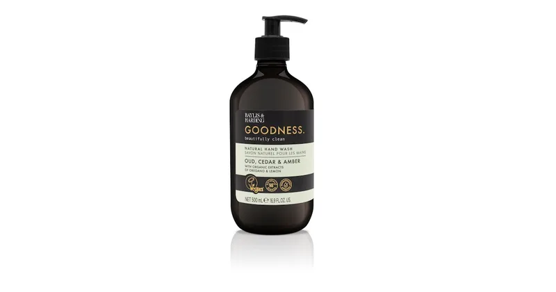 Baylis & Harding Goodness Oud, Cedar & Amber sapone liquido naturale mani 500 ml