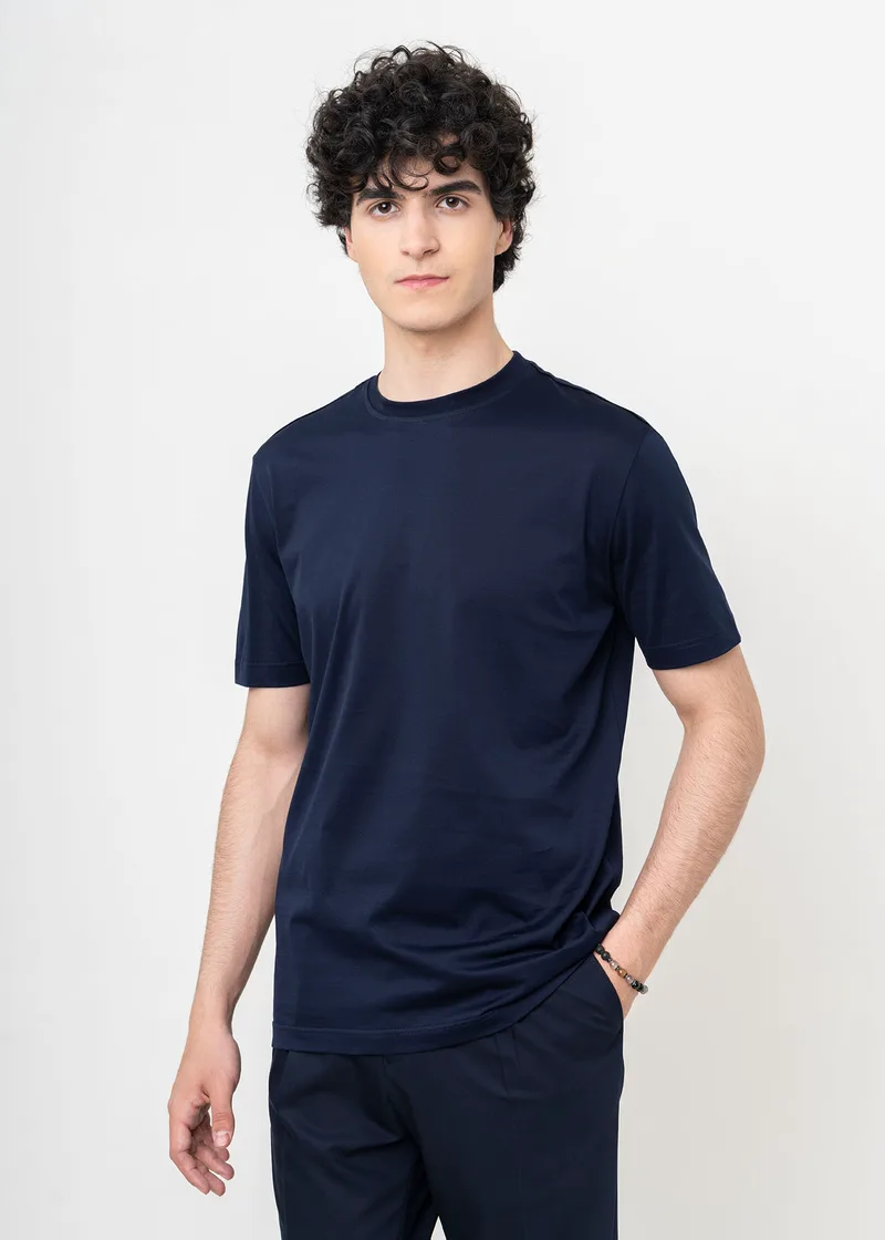 Nino Marini T Shirt της σειράς Basic - XININ8X100 00235 Blue