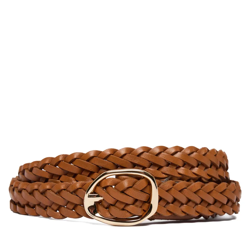 Ζώνη Tommy Hilfiger Th Sculpt 2.0 Woven AW0AW18696 Καφέ