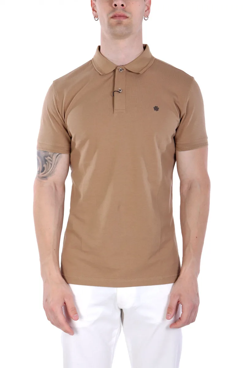 DORS POLO PIQUE LOGO PIMA COTTON ΜΠΕΖ
