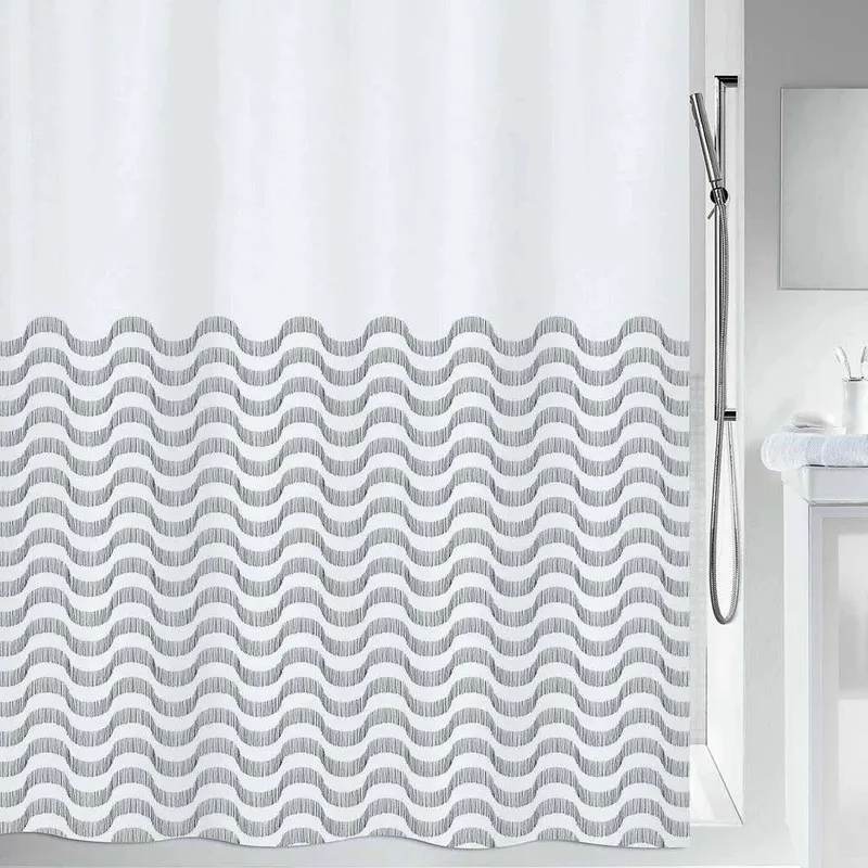 KOYΡΤΙΝΑ ΜΠΑΝΙΟΥ SPIRELLA VAGUES ΠΟΛΥΕΣΤΕΡΑΣ (180Χ200CM)