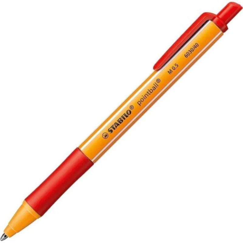 6030/40 Stabilo Στυλό Ballpoint 0.5mm Κόκκινο Μελάνι