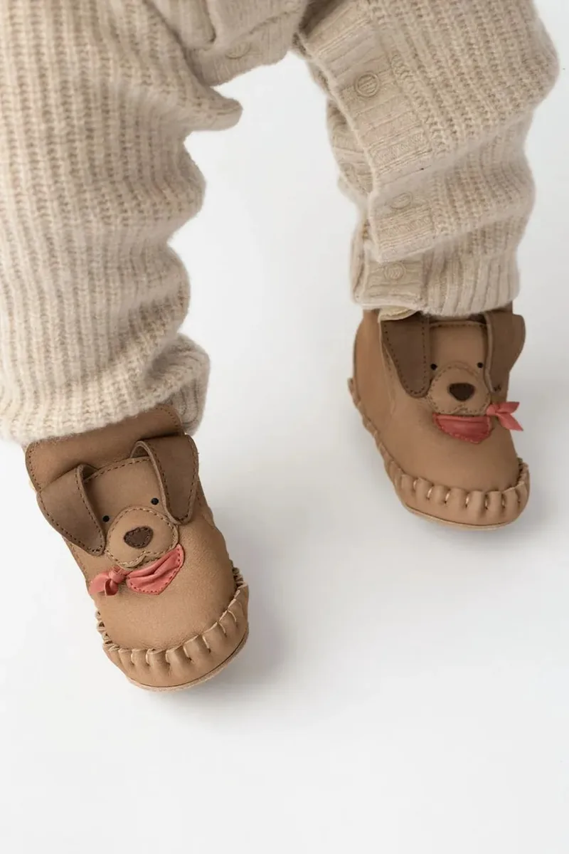 Δερμάτινα βρεφικά παπούτσια Donsje Junus Booties Western Dog