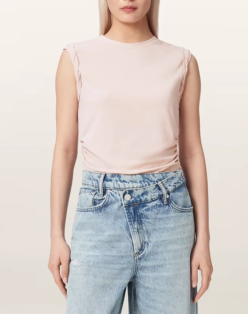 ALL SAINTS WEST TANK W214JA-Crystal Ροζ LightPink