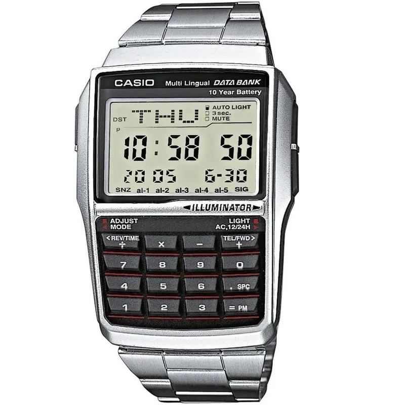 CASIO Collection Data Bank Stainless Steel Bracelet DBC-32D-1AE
