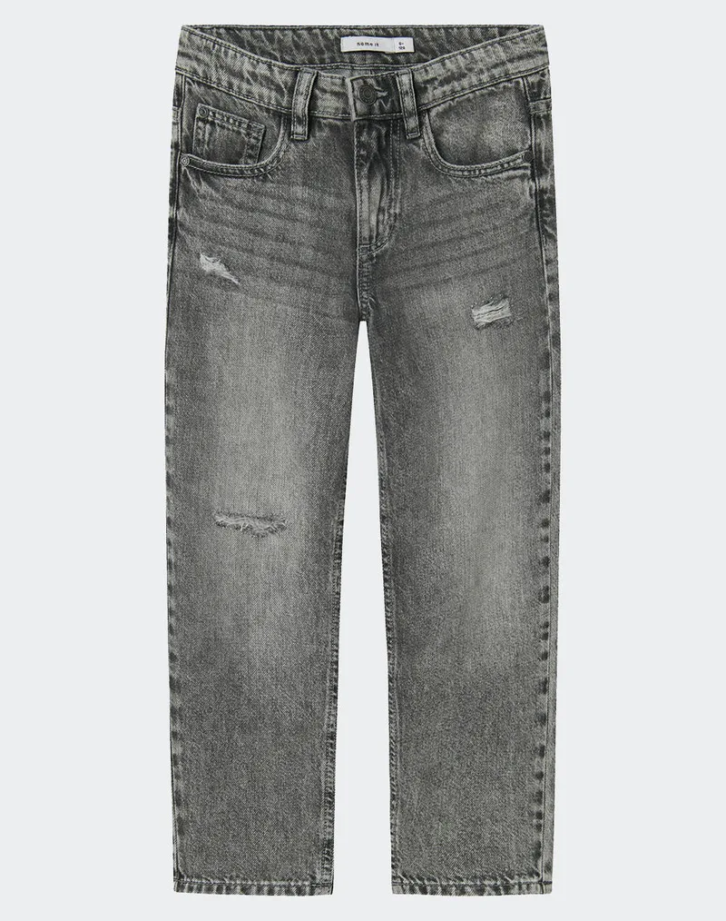 NAME IT NKMSILAS TAPERED JEANS 7998-BE NOOS 13219131-Medium Grey Denim DenimGray