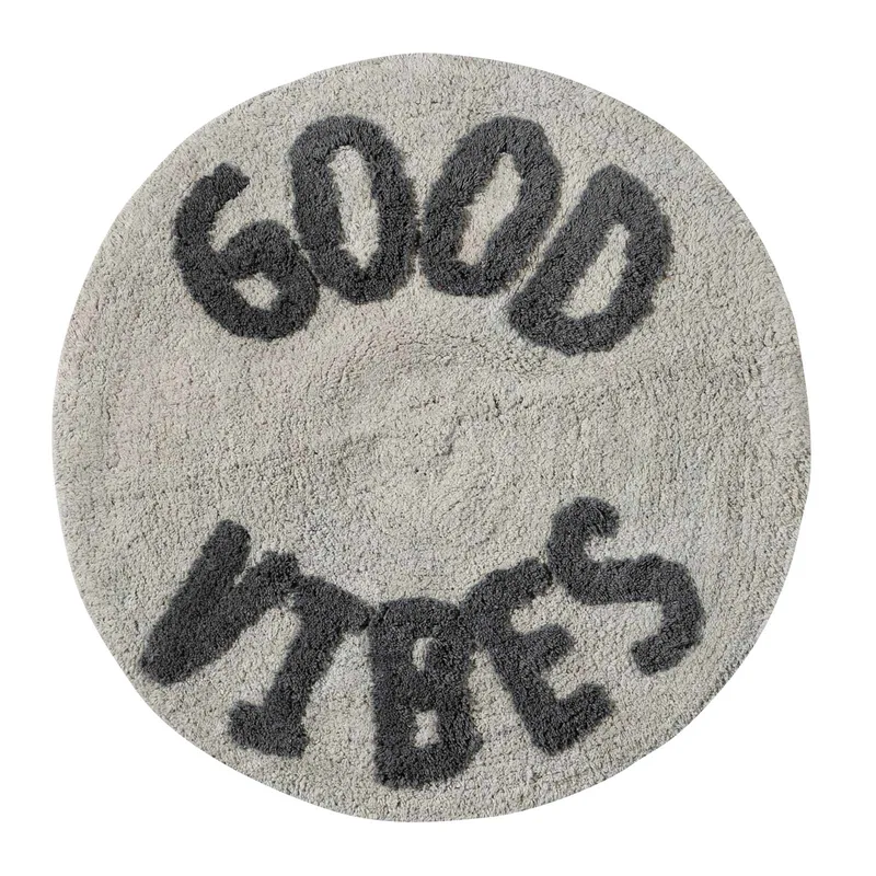 Ταπέτο Μπάνιου Βαμβακερό Φ60εκ. Bathmats 0682 Γκρι Das Home (Ύφασμα: Βαμβάκι 100%, Χρώμα: Γκρι) - Das Home - 420760900682
