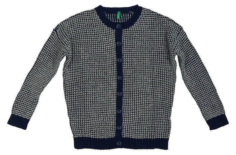 ΖΑΚΕΤΑ BENETTON P. COLLEGE 1 G ΣΚΟΥΡΟ ΜΠΛΕ/ΛΕΥΚΟ (120 CM)-(6-7 ΕΤΏΝ)