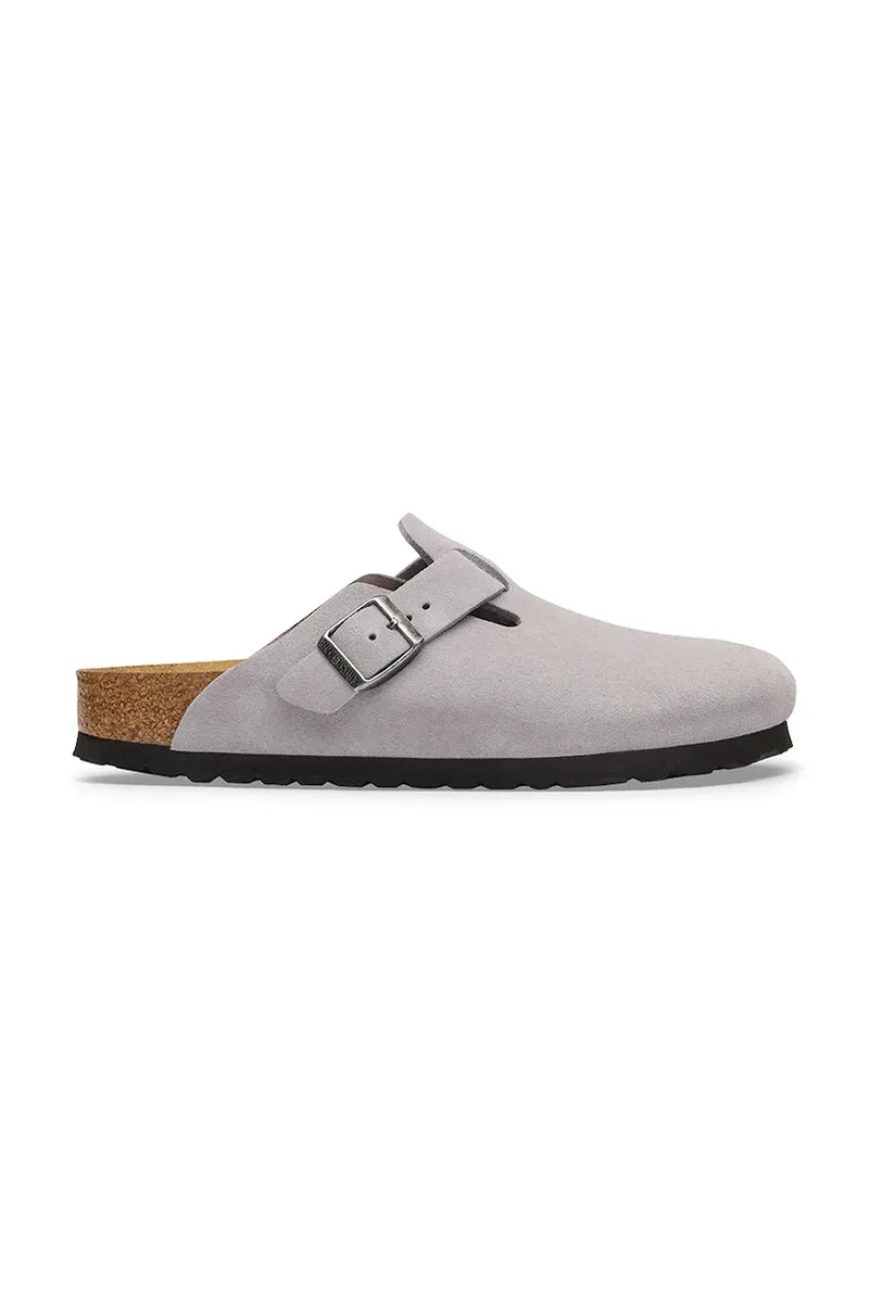 Birkenstock σαγιονάρες Μουλάρια σουέτ Boston Suede Leather