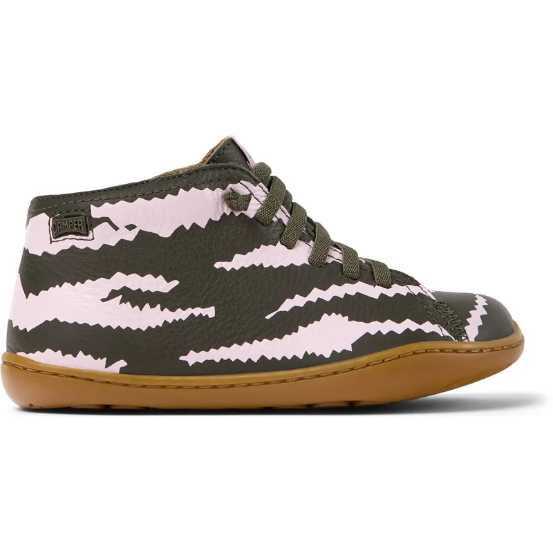 CAMPER Twins - Smart casual παπουτσια Για Κορίτσια - Πράσινο,Ροζ, Μέγεθος 25, Smooth leather