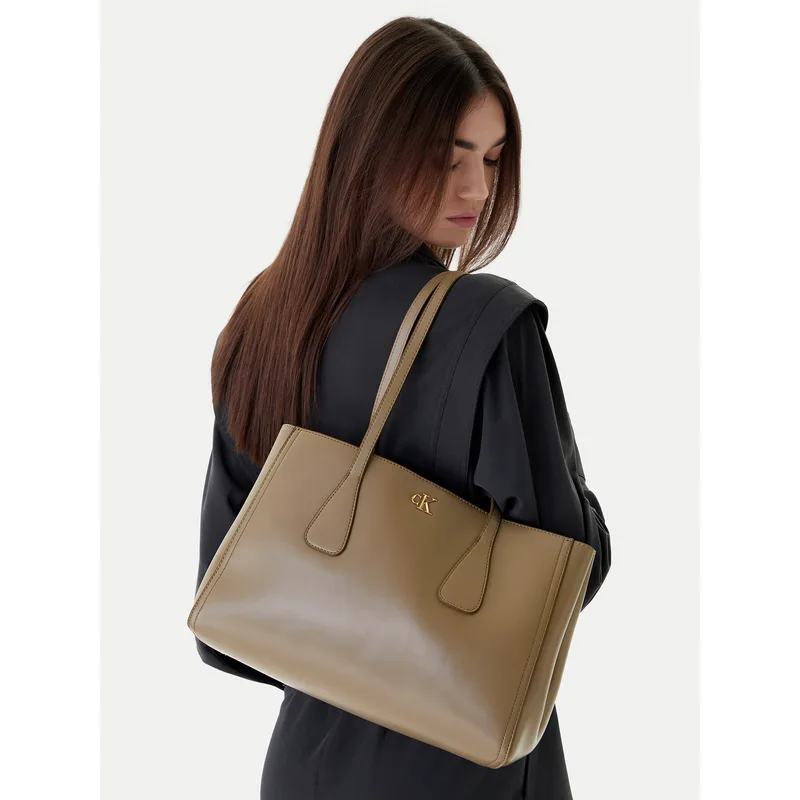 Τσάντα Calvin Klein Ck Medium Work Tote LV04F3442G Μπεζ