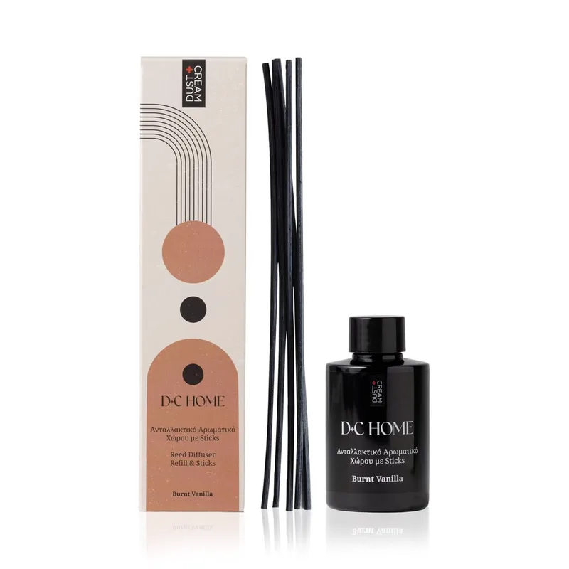 ΑΡΩΜΑΤΙΚΟ ΧΩΡΟΥ & STICKS D+C HOME ΑΝΤΑΛΛΑΚΤΙΚΟ BURNT VANILLA 100ML