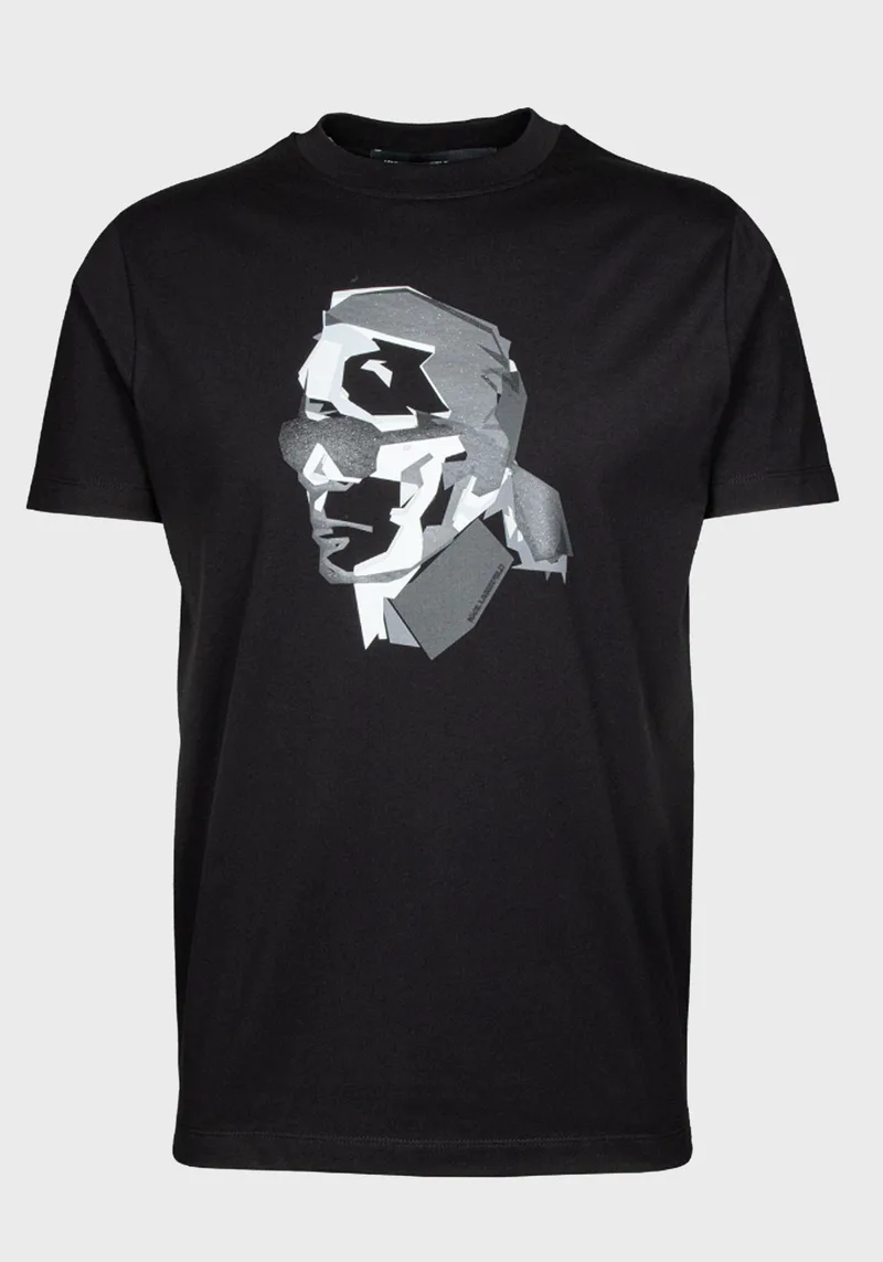 Karl Lagerfeld T Shirt της σειράς Crewneck - 755066 552241 990 Black