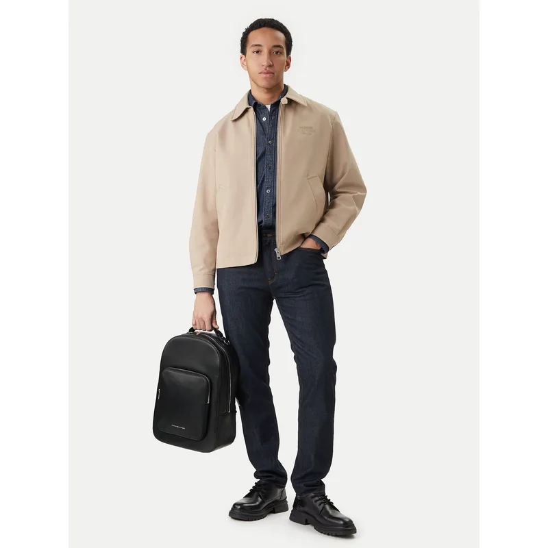 Σακίδιο Tommy Hilfiger Th Business Leather Backpack AM0AM14162 Μαύρο