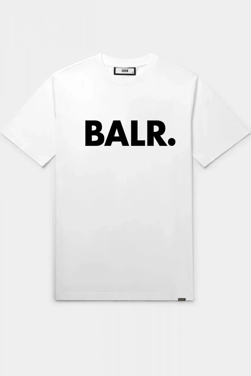 BALR. T-SHIRT BRAND STRAIGHT FIT LOGO ΛΕΥΚΟ