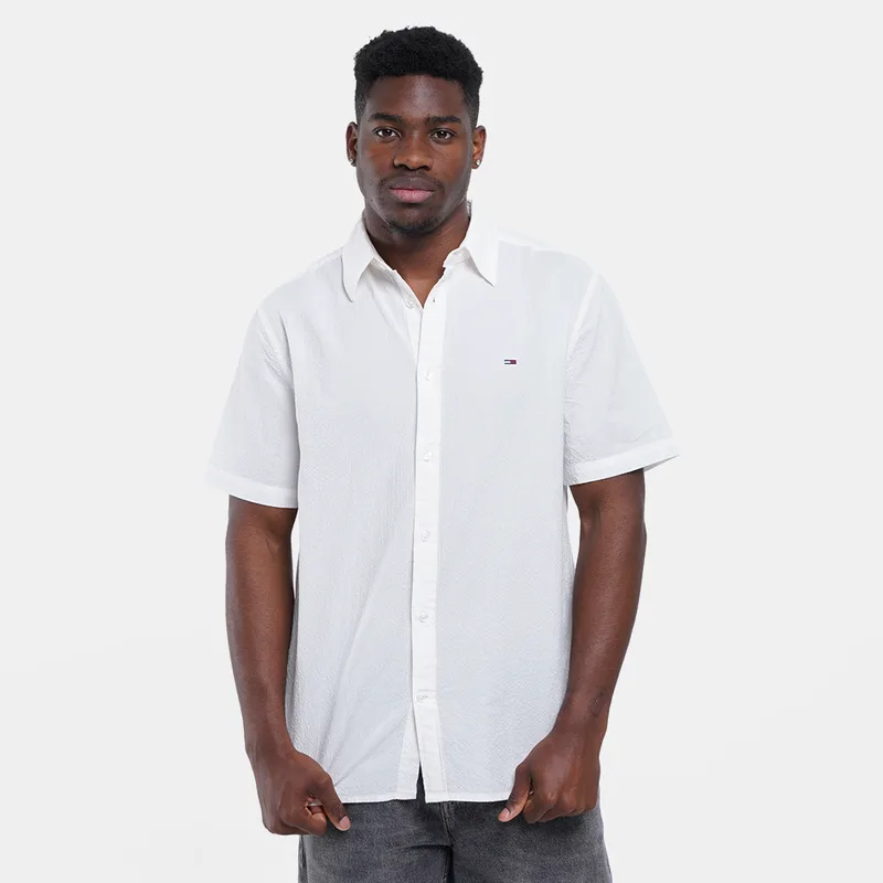 Tommy Jeans M Reg Seersucker Shirt Ext (9000271018_59009)