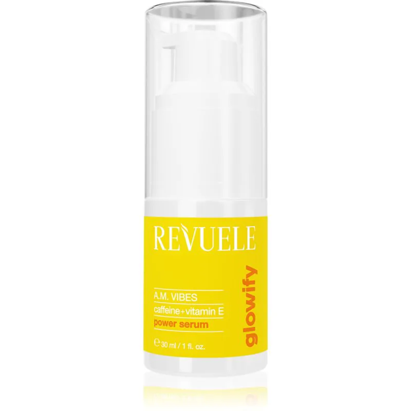 Revuele Glowify A.M. Vibes Power Serum Caffeine + Vitamin E λαμπρυντικός ορός Γύρω από τα μάτια 30 ml