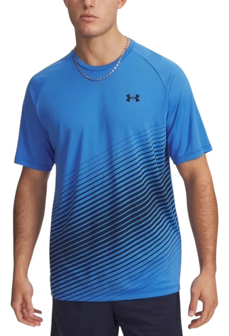 Μπλούζα Κοντομάνικη Under Armour Tech Fade SS 6005916-402 Ανδρικό