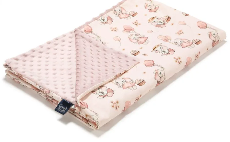 Λεπτή Κουβέρτα Rossie Minky Smoke Rose