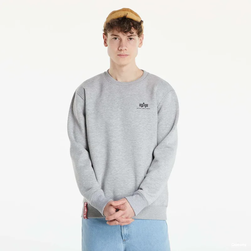 Φούτερ Alpha Industries Basic Small Logo Sweatshirt Grey Heather L