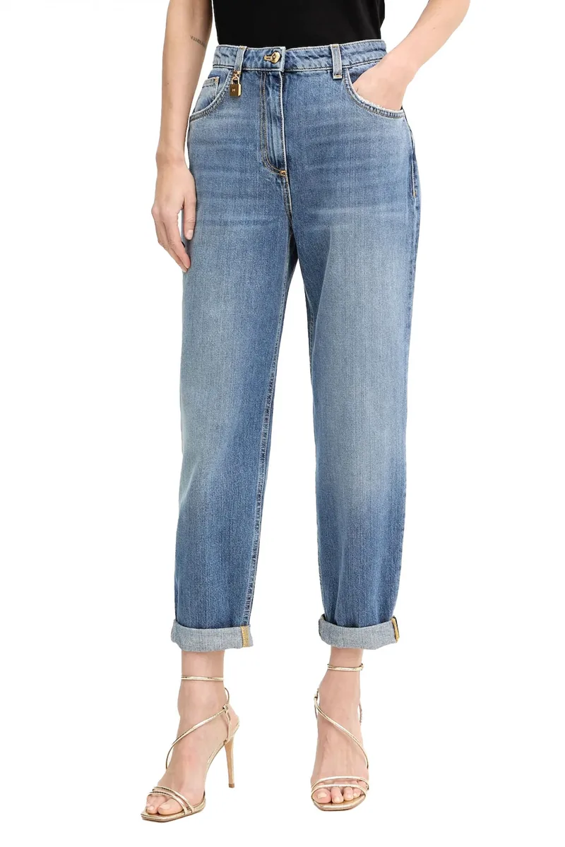 ELISABETTA FRANCHI ΠΑΝΤΕΛΟΝΙ JEANS ΜΠΛΕ