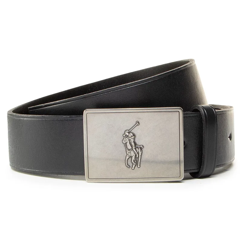 Ζώνη Ανδρική Polo Ralph Lauren 36mm Pp Plaque Belt 405691693001 Μαύρο