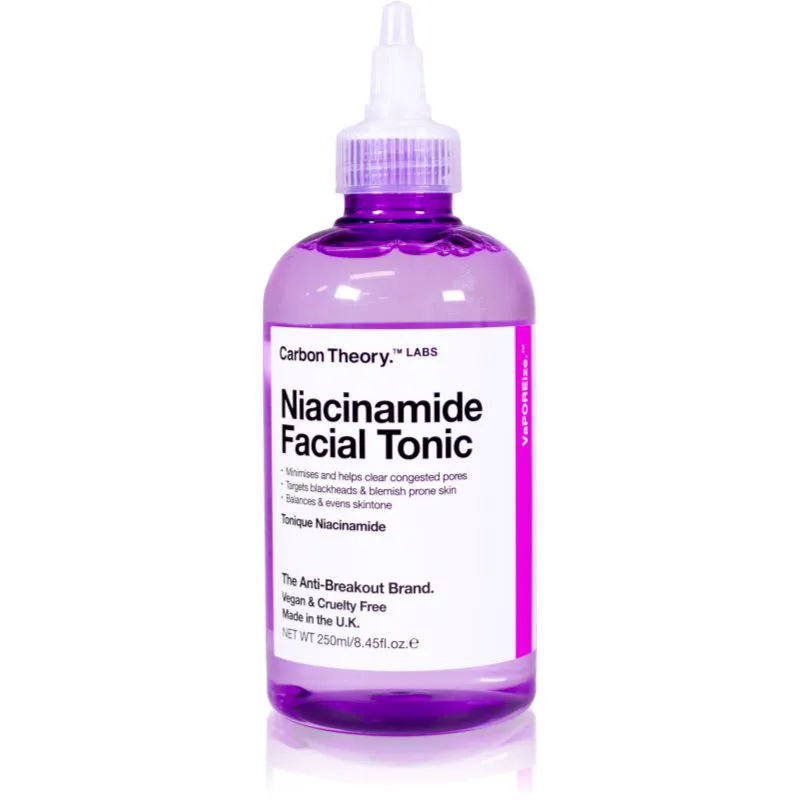Carbon Theory Vaporeize Niacinamide Facial Tonic καθαριστικό τονωτικό με νιασιναμίδη 250 ml