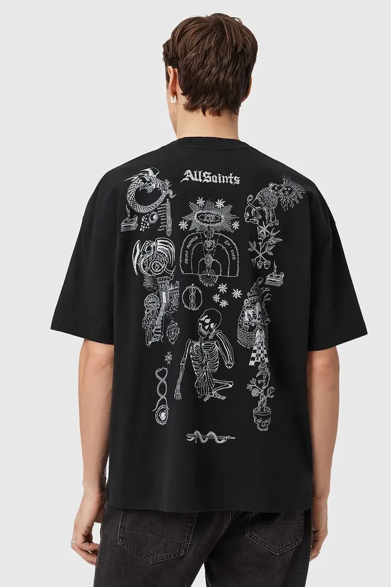 AllSaints Βαμβακερό μπλουζάκι AllSaints TERRA