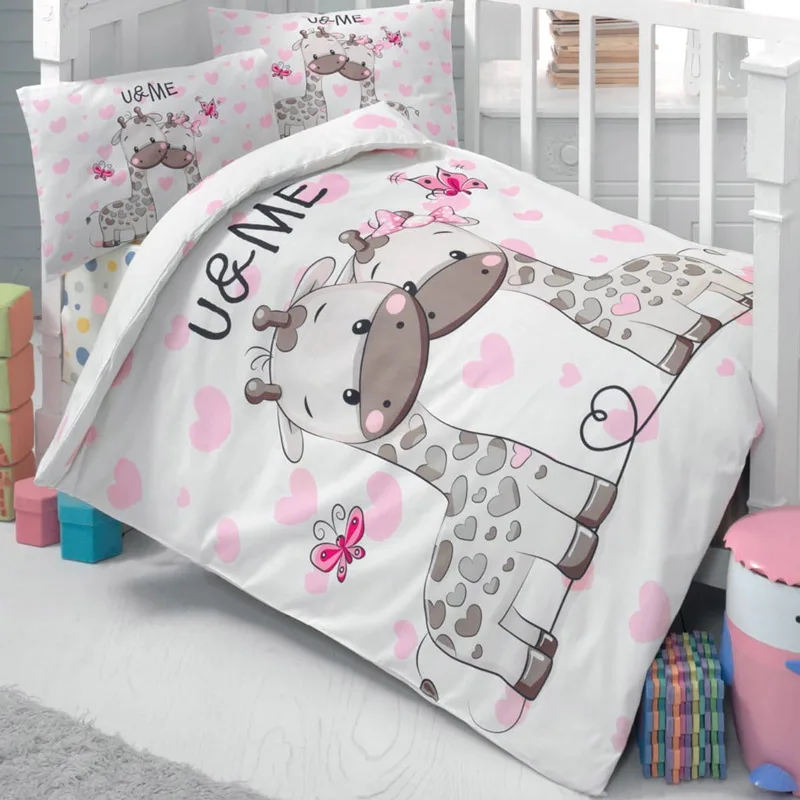 Σεντόνια Κούνιας Σετ Beauty Home 5600 Ροζ 100x150