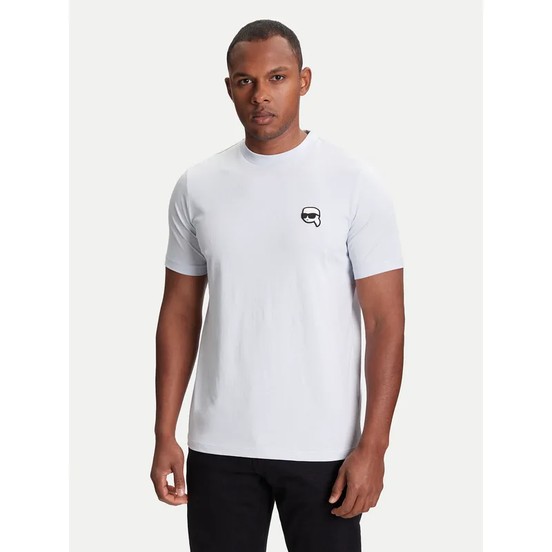 KARL LAGERFELD T-Shirt 755710 553224 Τυρκουάζ Slim Fit