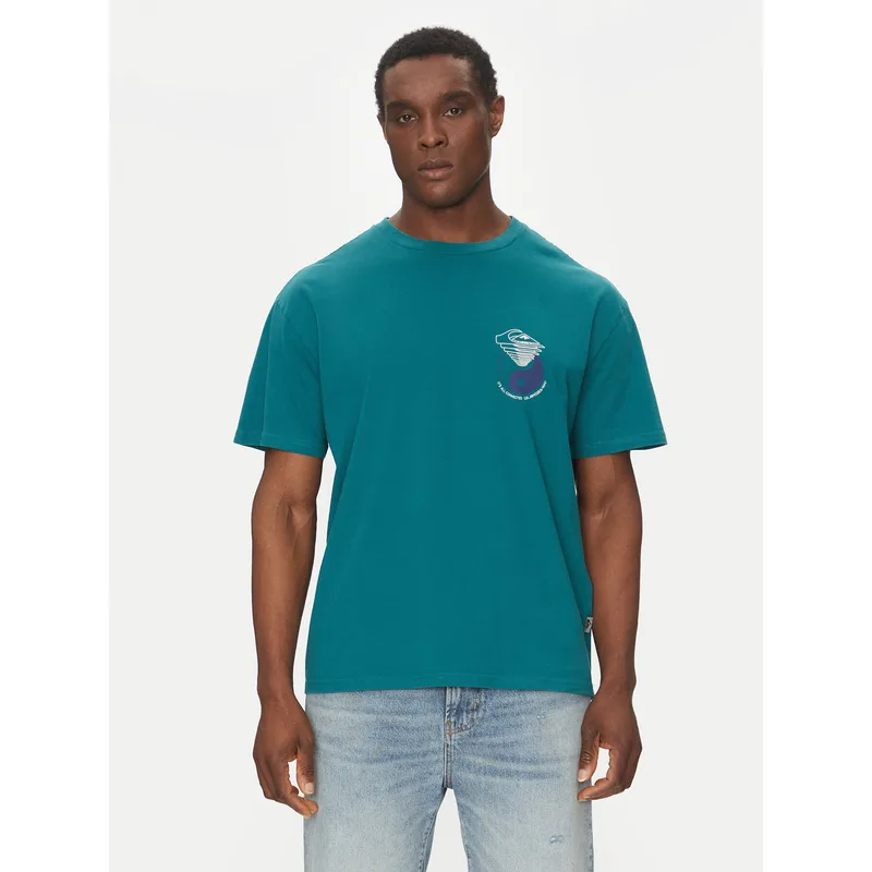 Quiksilver T-Shirt EQYZT08033 Πράσινο Regular Fit