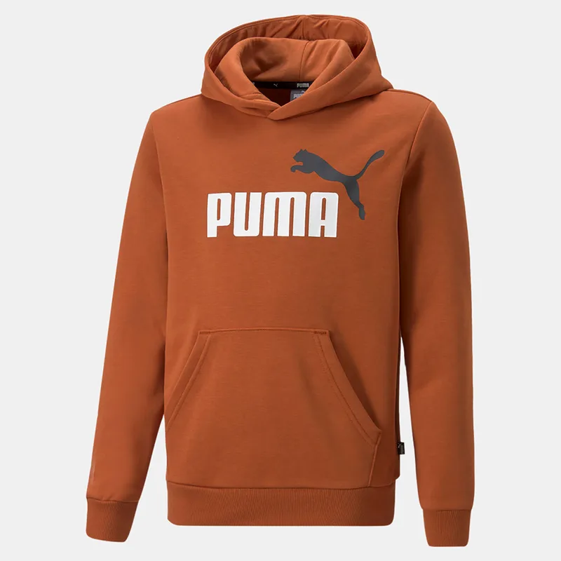PUMA ESSENTIALS+ TWO TONE BIG LOGO HOODIE ΚΑΦΕ
