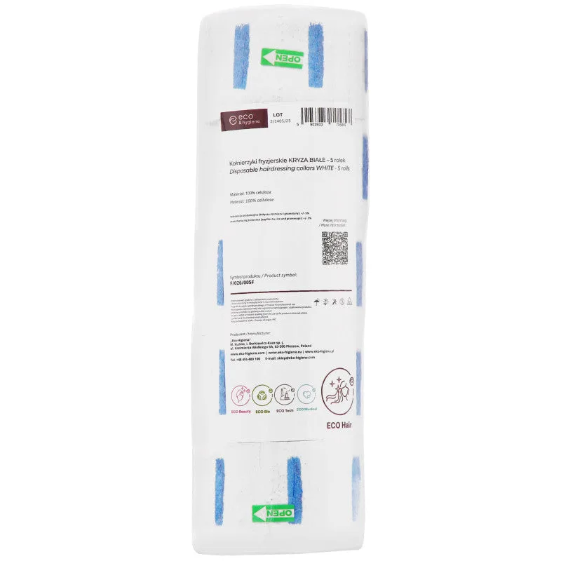 Waterproof paper hairdressing collars Eko-Higiena, 500 pieces