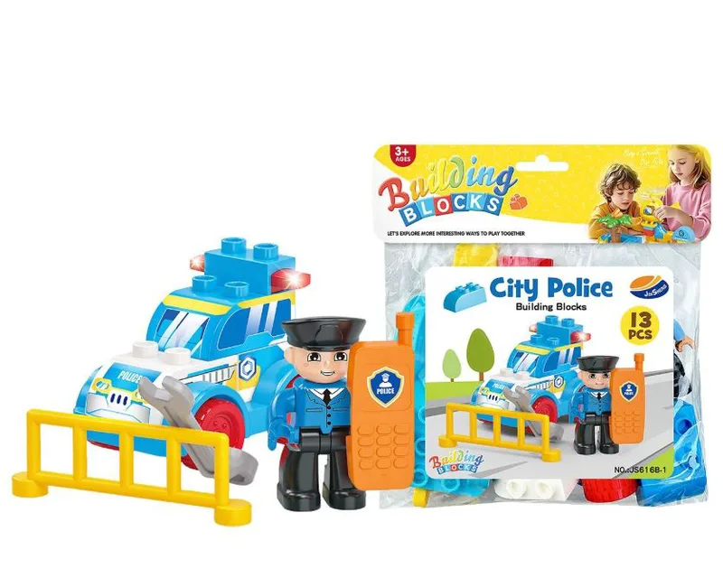Τουβλάκια 13τμχ Αστυνομία 19x22εκ. Toy Markt 75-435 - Toy Markt - 75-435