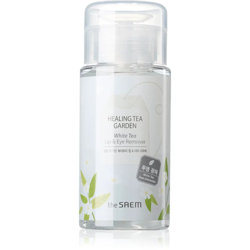 The Saem Healing Tea Garden White Tea ντεμακιγιάζ ματιών και χειλών για ευαίσθητη επιδερμίδα 150 ml