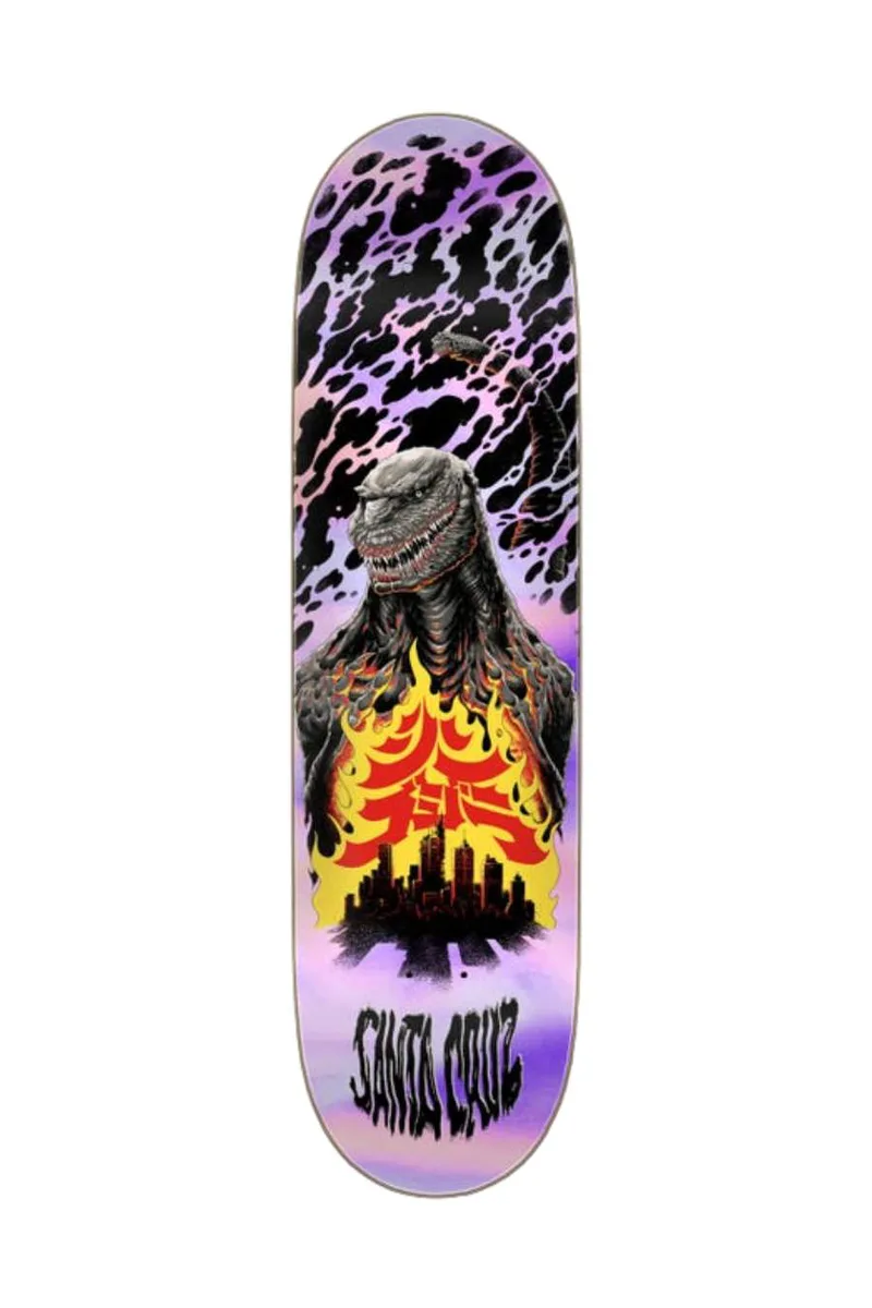 SANTA CRUZ ΣΑΝΙΔΑ Skate Deck GODZILLA SKIN KNOX FIREPIT - MULTI-SCR-SKD-5149-DENIM
