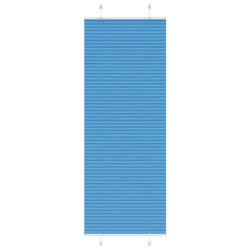 vidaXL Πλισέ Στόρι Μπλε 70x200 εκ. Πλάτος Υφάσματος 69,4 εκ. Πολυεστέρας