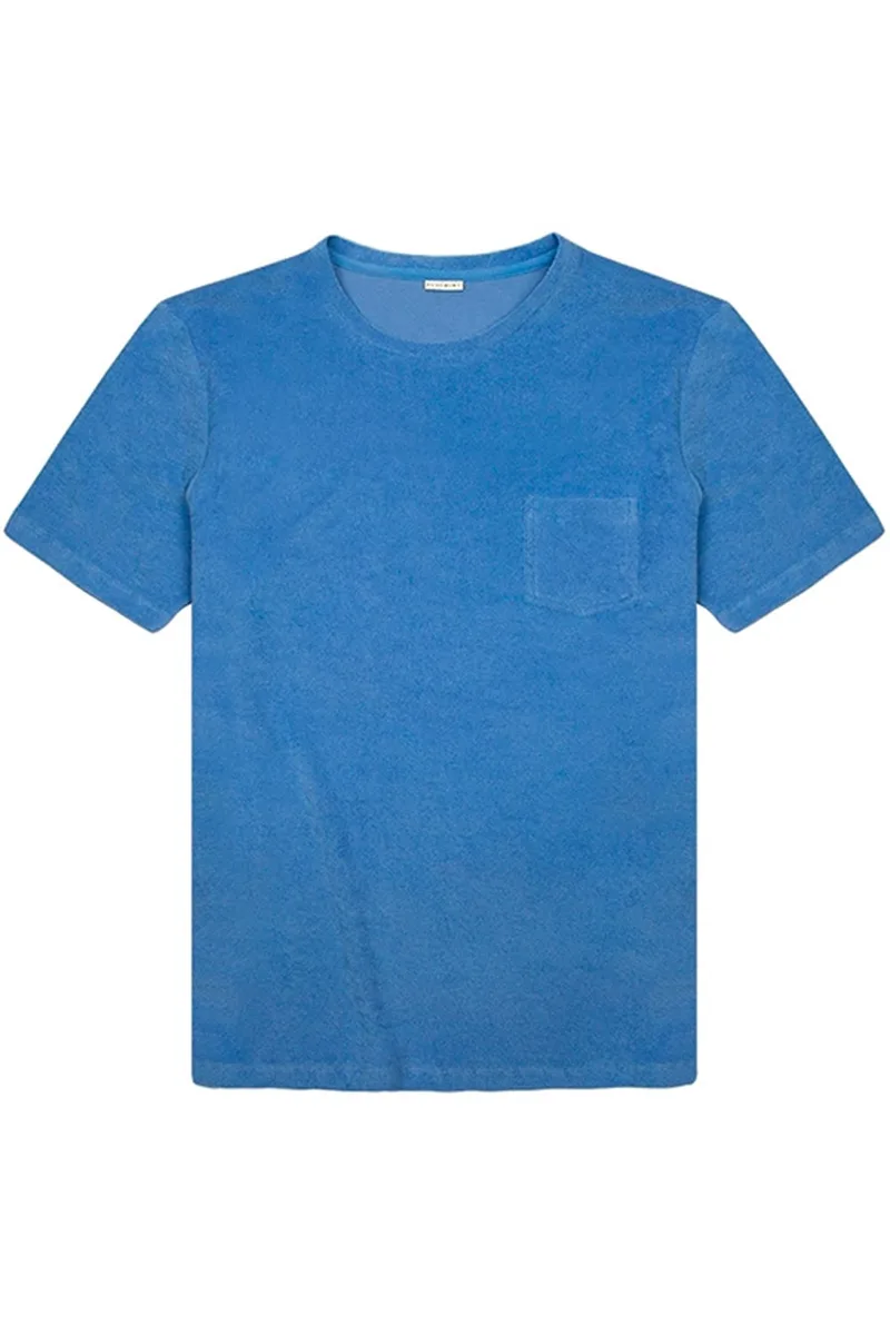 ΑΝΔΡΙΚΟ T-SHIRT ΓΑΛΑΖΙΟ ΚΑΝΟΝΙΚΗ ΓΡΑΜΜΗ