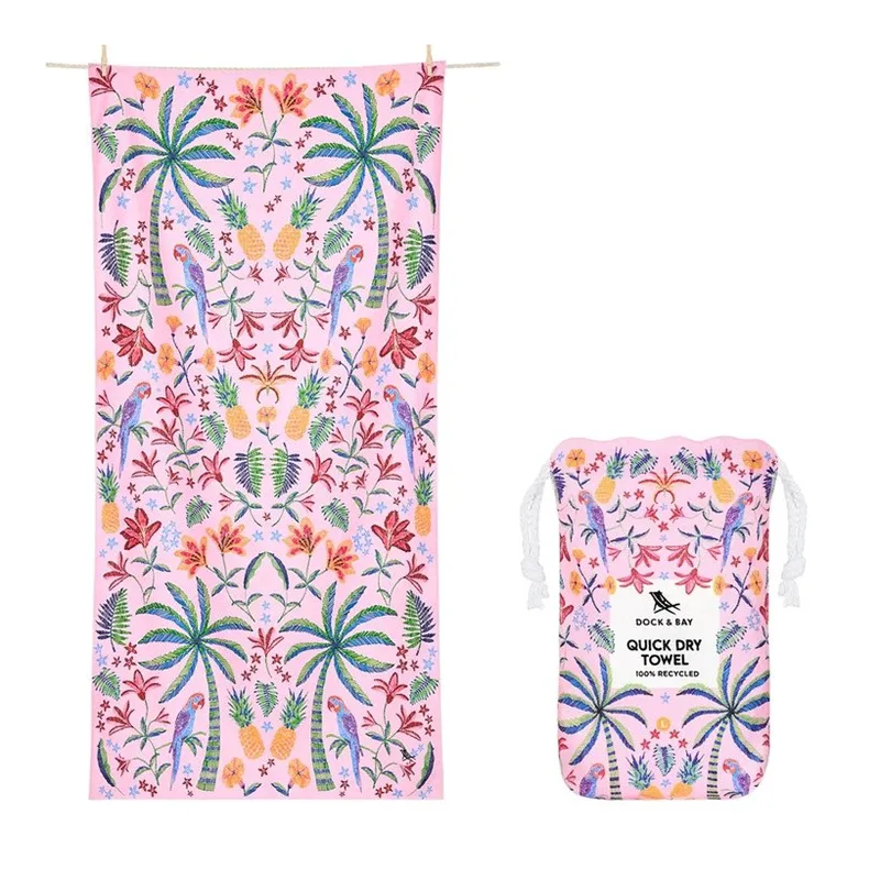 Dock & Bay Quick Dry Beach Towel - Ροζ Paradise L (160cm x 90cm)
