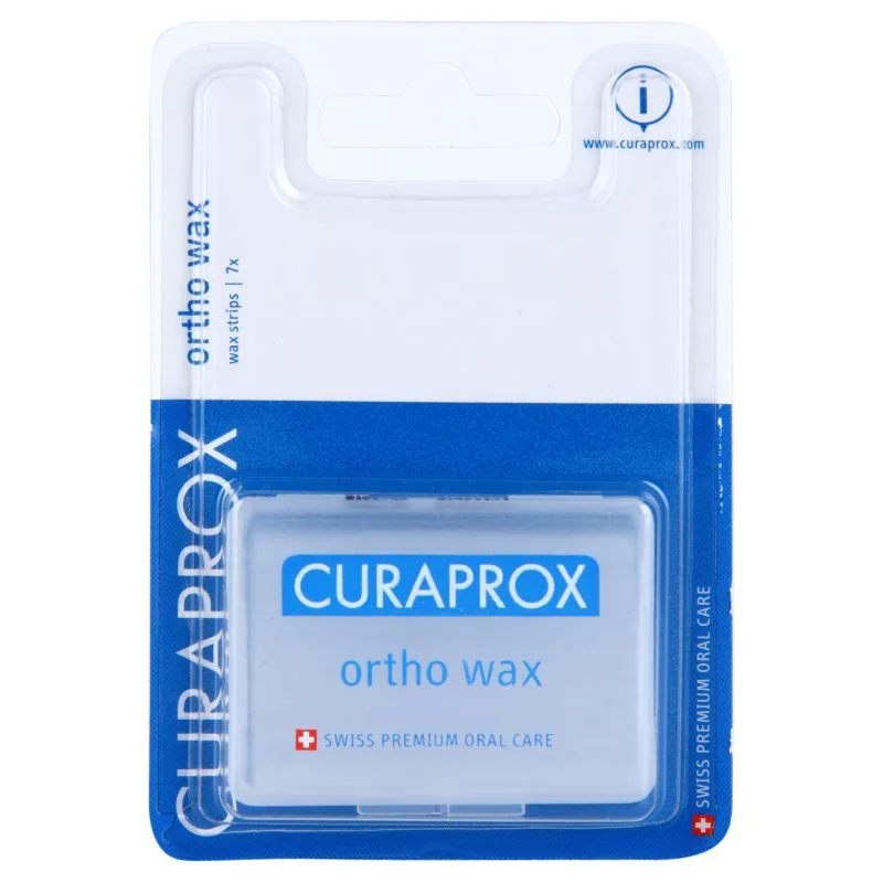 Curaprox Ortho Wax ορθοδοντικό κερί για σιδεράκια 7 τμχ