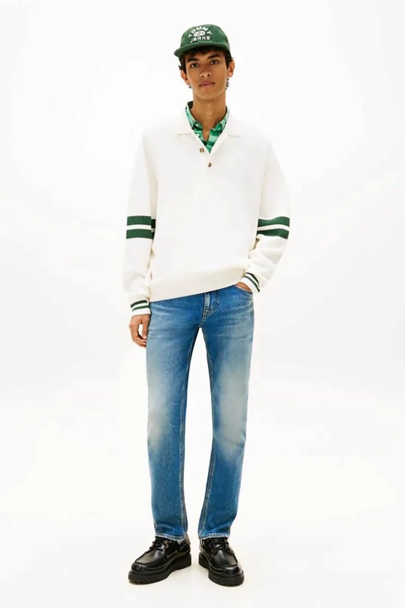 Tommy Jeans ανδρικό τζιν παντελόνι Slim Fit "Scanton" - DM0DM22966 Denim Blue