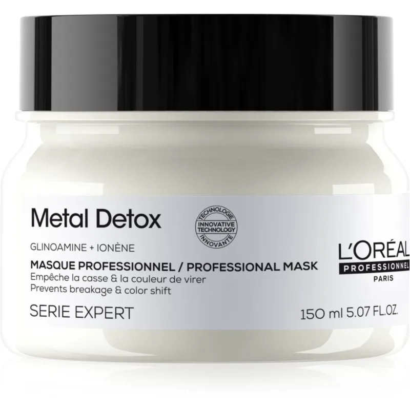 L’Oréal Professionnel Serie Expert Metal Detox βαθιά θρεπτική μάσκα για βαμμένα και κατεστραμμένα μαλλιά 150 ml