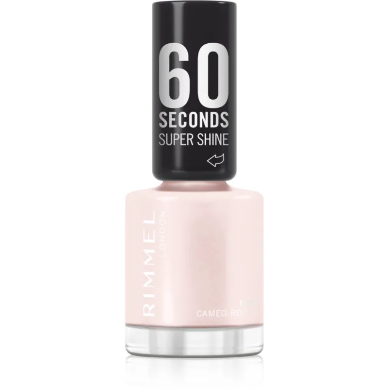 Rimmel 60 Seconds Super Shine βερνίκι νυχιών απόχρωση 108 Cameo Rose 8 ml