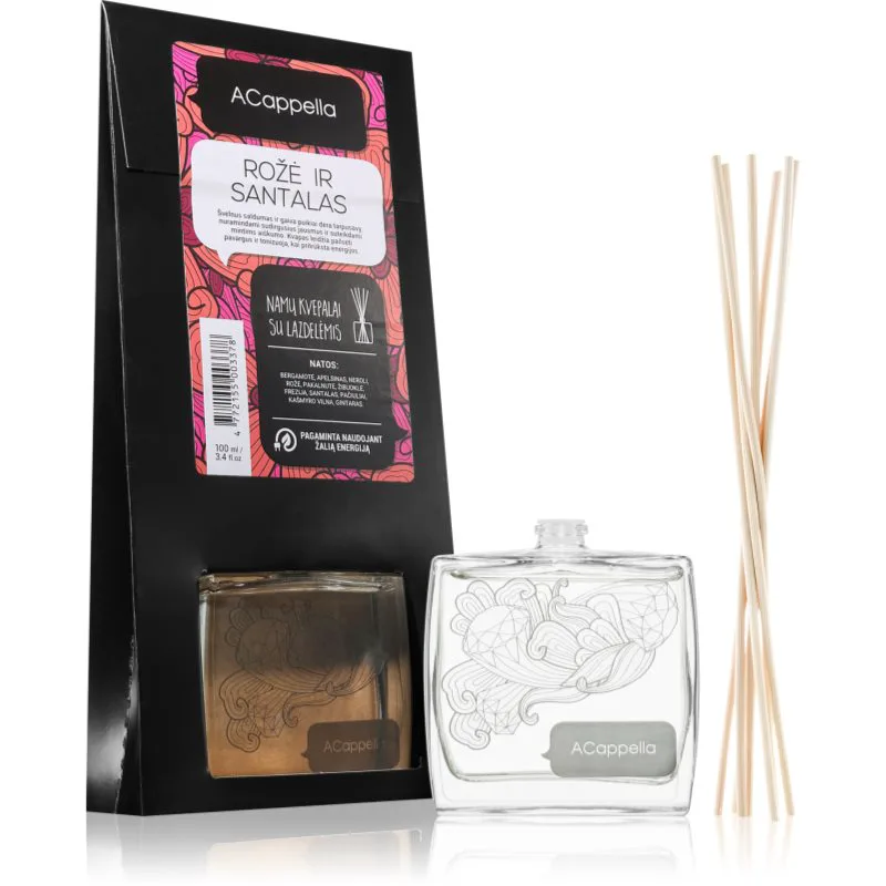 ACappella Rose and Sandalwood αρωματικός διαχύτης επαναπλήρωσης 100 ml