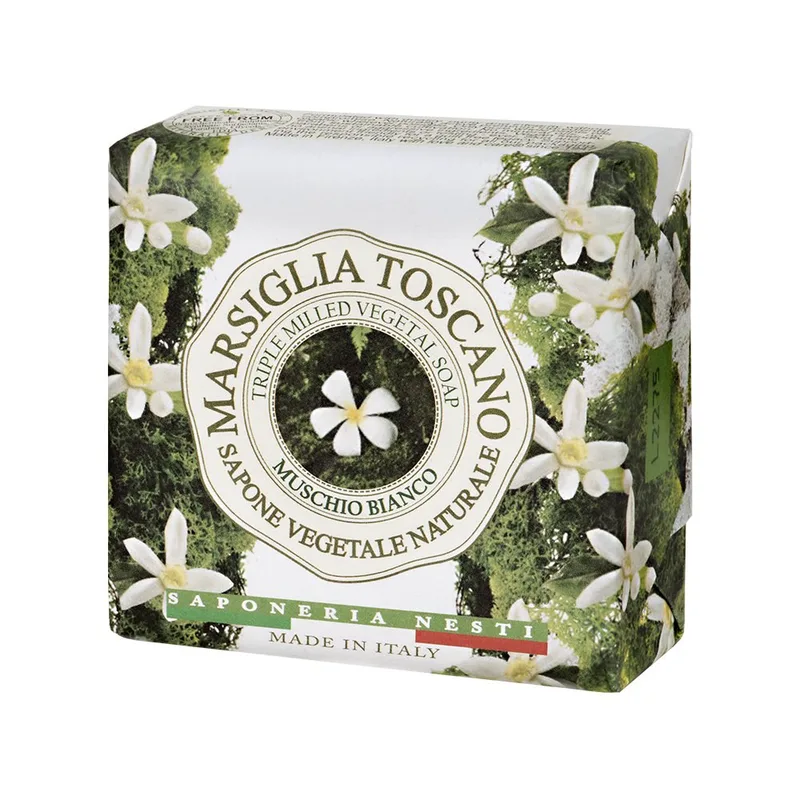 Nesti Dante Marsiglia Toscano Muschio Λευκό Soap (200g)