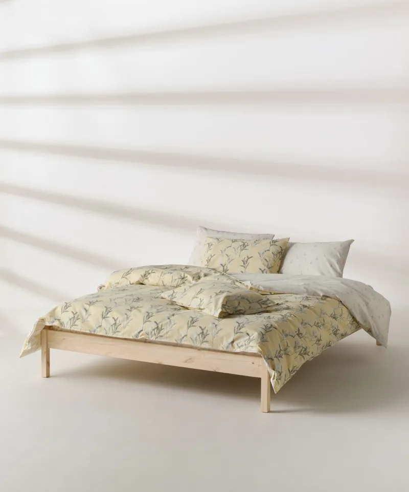Σετ Σεντόνια Υπέρδιπλα 4 Τεμαχίων Kentia Luma Cream- Green- White 240x270