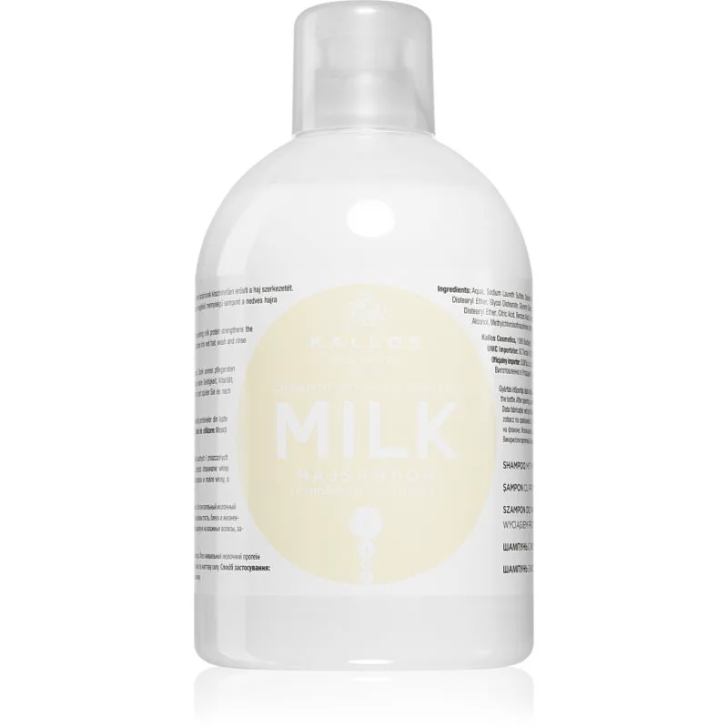 Kallos KJMN Professional Milk σαμπουάν για ξηρά και κατεστραμμένα μαλλιά 1000 ml